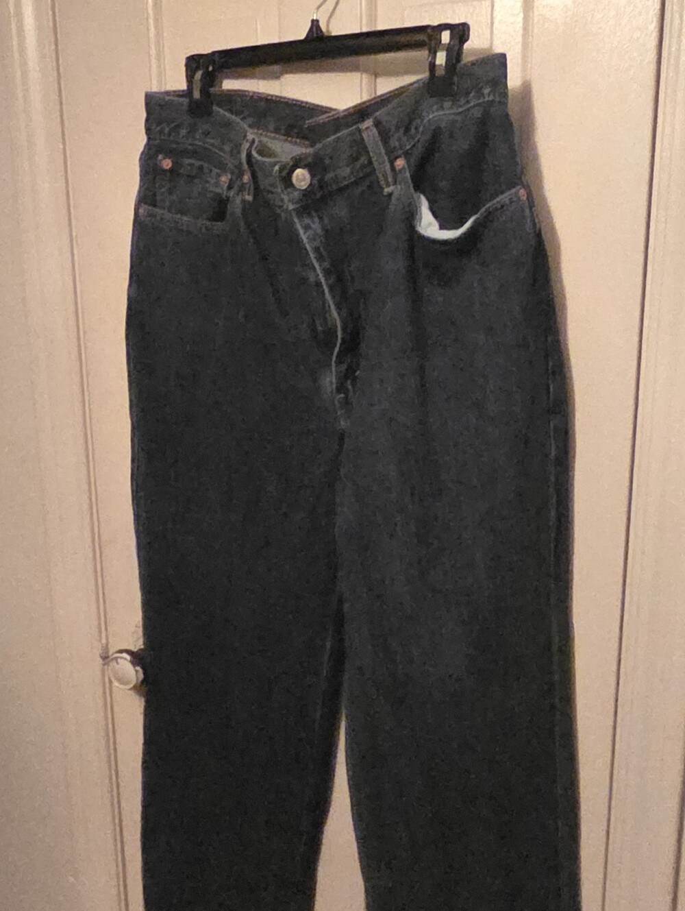 Men's Dark  Levi's 550 Wash Blue Denim Jeans - Classic Straight Fit 38x32
